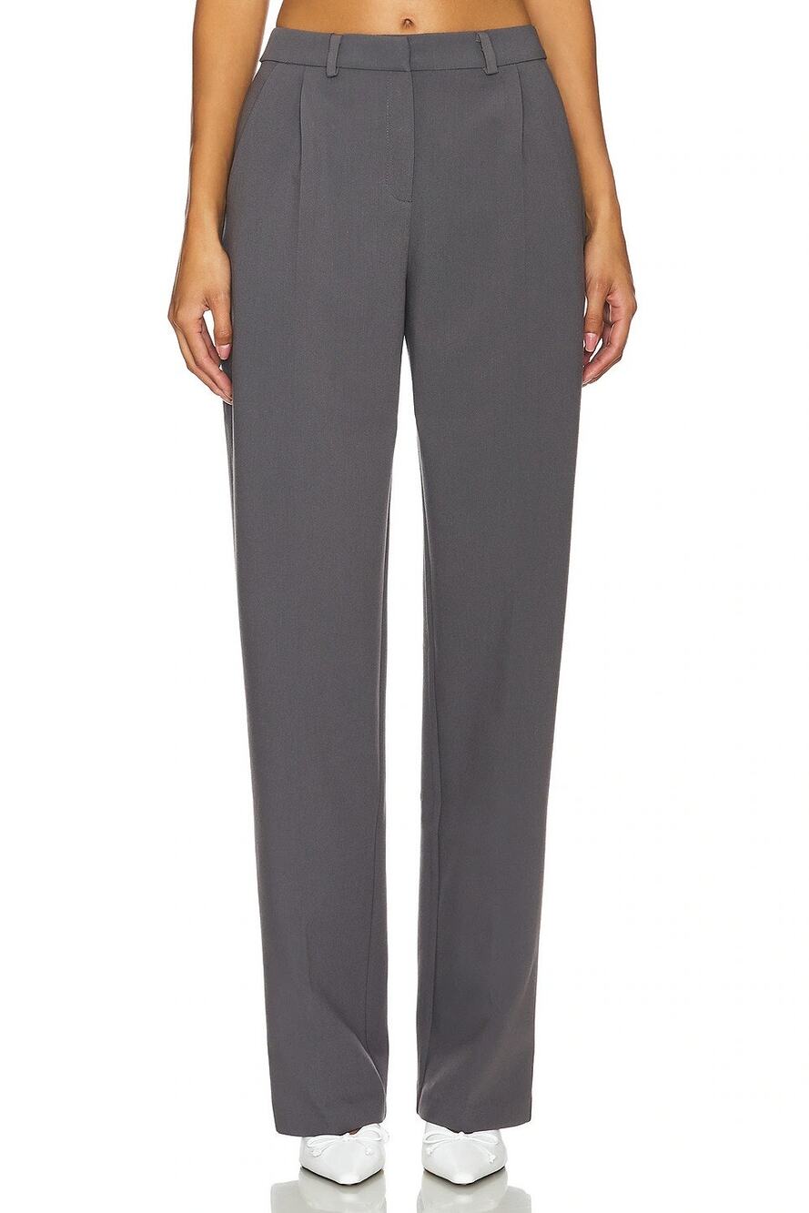 Amanda Uprichard Wallace Trouser Pants Straight Leg Office Minimalist Work S